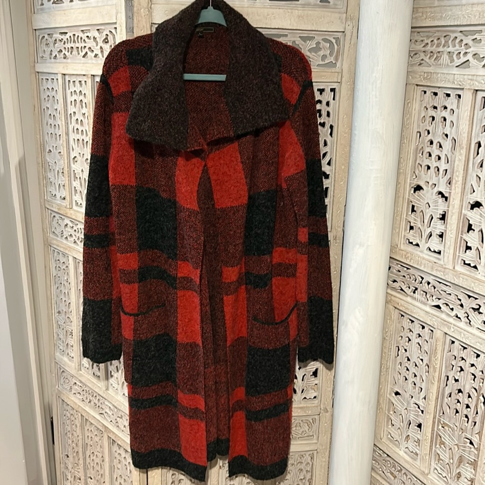 Buffalo plaid sweater